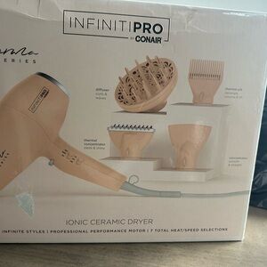 Conair InfinitiPRO Ionic Ceramic Hair Dryer - Blush new open box for review